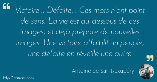 Citation Antoine De Saint Exupery