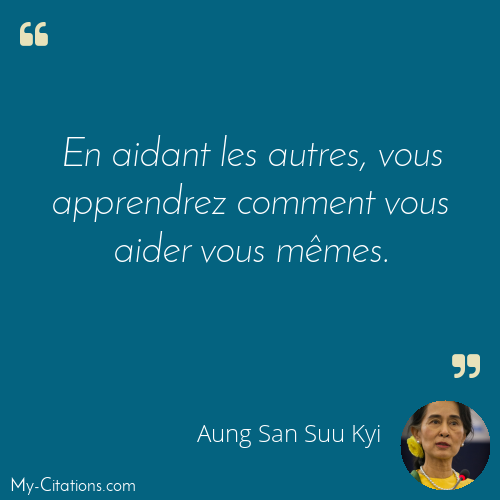 Citation Aung San Suu Kyi