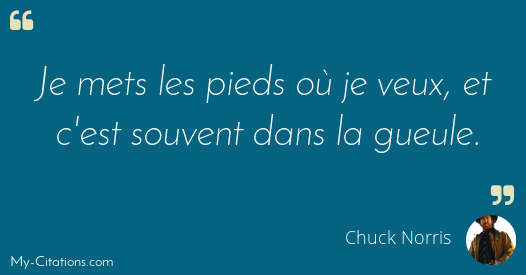 Citation Chuck Norris Citation Chuck Norris