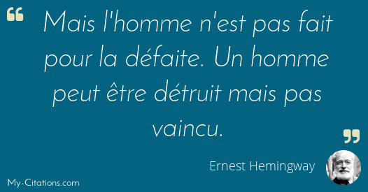 Citation Ernest Hemingway