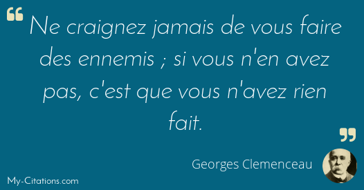 Citation Georges Clemenceau