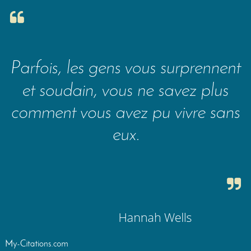Citation, Off Campus, Hannah Wells