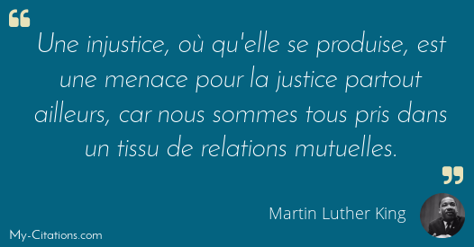 Citation Martin Luther King Citation Martin Luther King