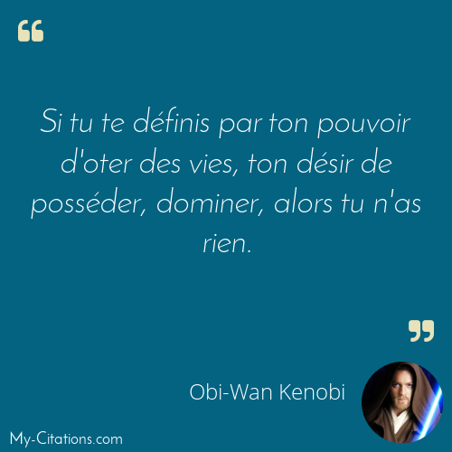 Citation Obi Wan Kenobi