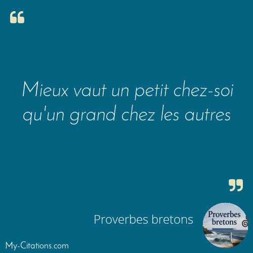 Citation, Proverbes bretons