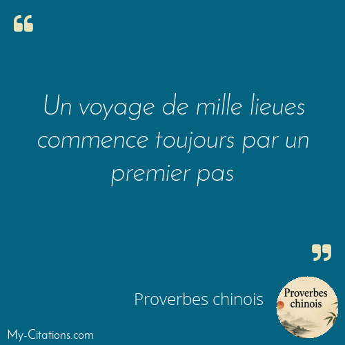 Citation, Proverbes chinois