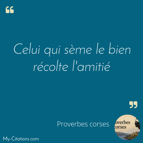 Citation, Proverbes corses