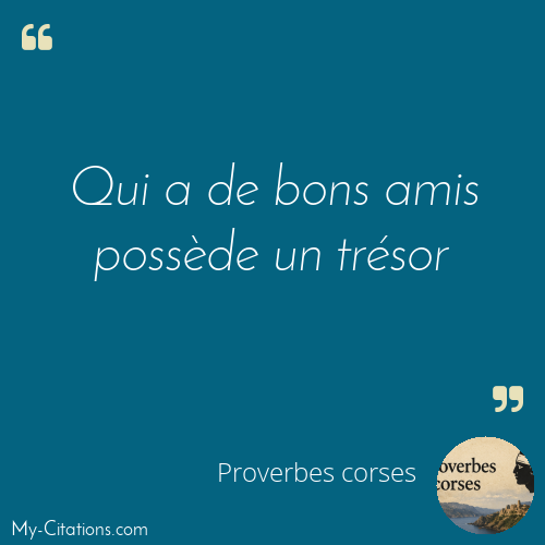 Citation, Proverbes corses