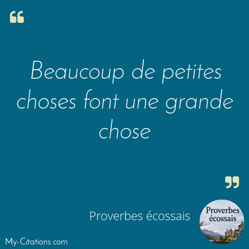 Citation, Proverbes écossais