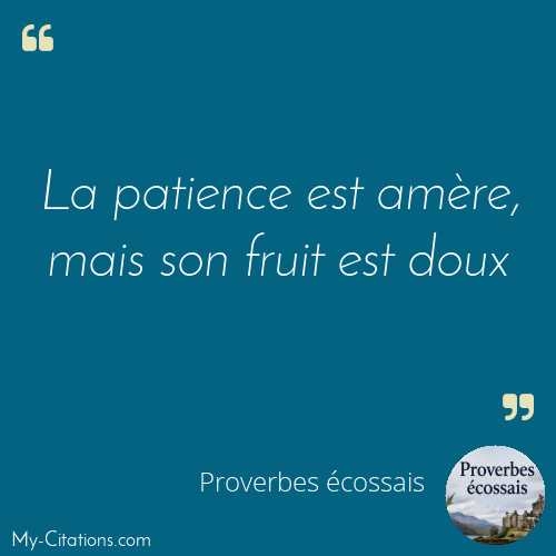 Citation, Proverbes écossais