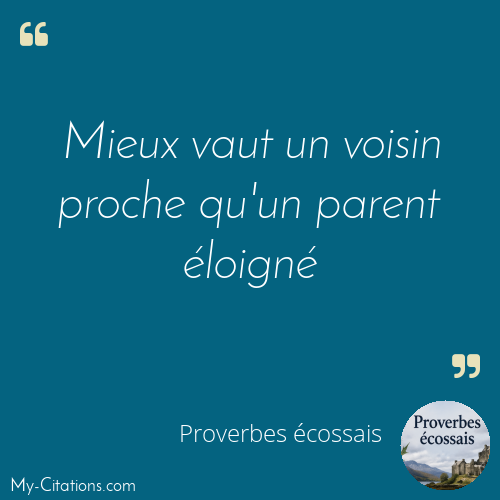 Citation, Proverbes écossais
