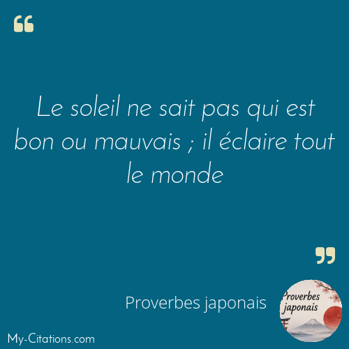 Citation, Proverbes japonais