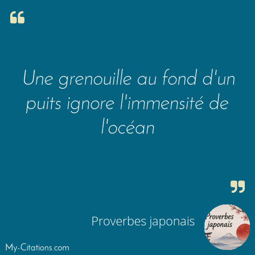 Citation, Proverbes japonais