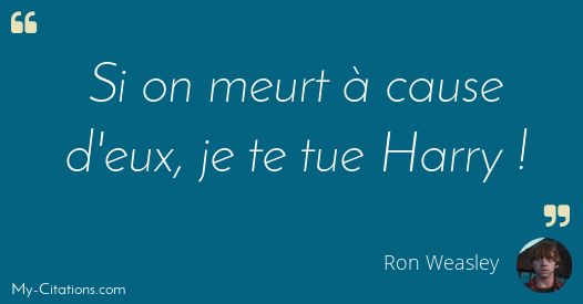 Citation Ron Weasley Citation Ron Weasley