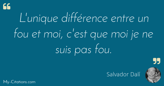 Citation Salvador Dali