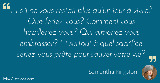 Citation Samantha Kingston