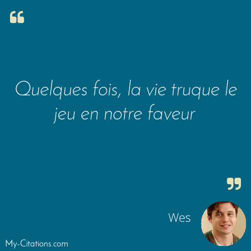 Citation, Voicemails for Isabelle, Wes